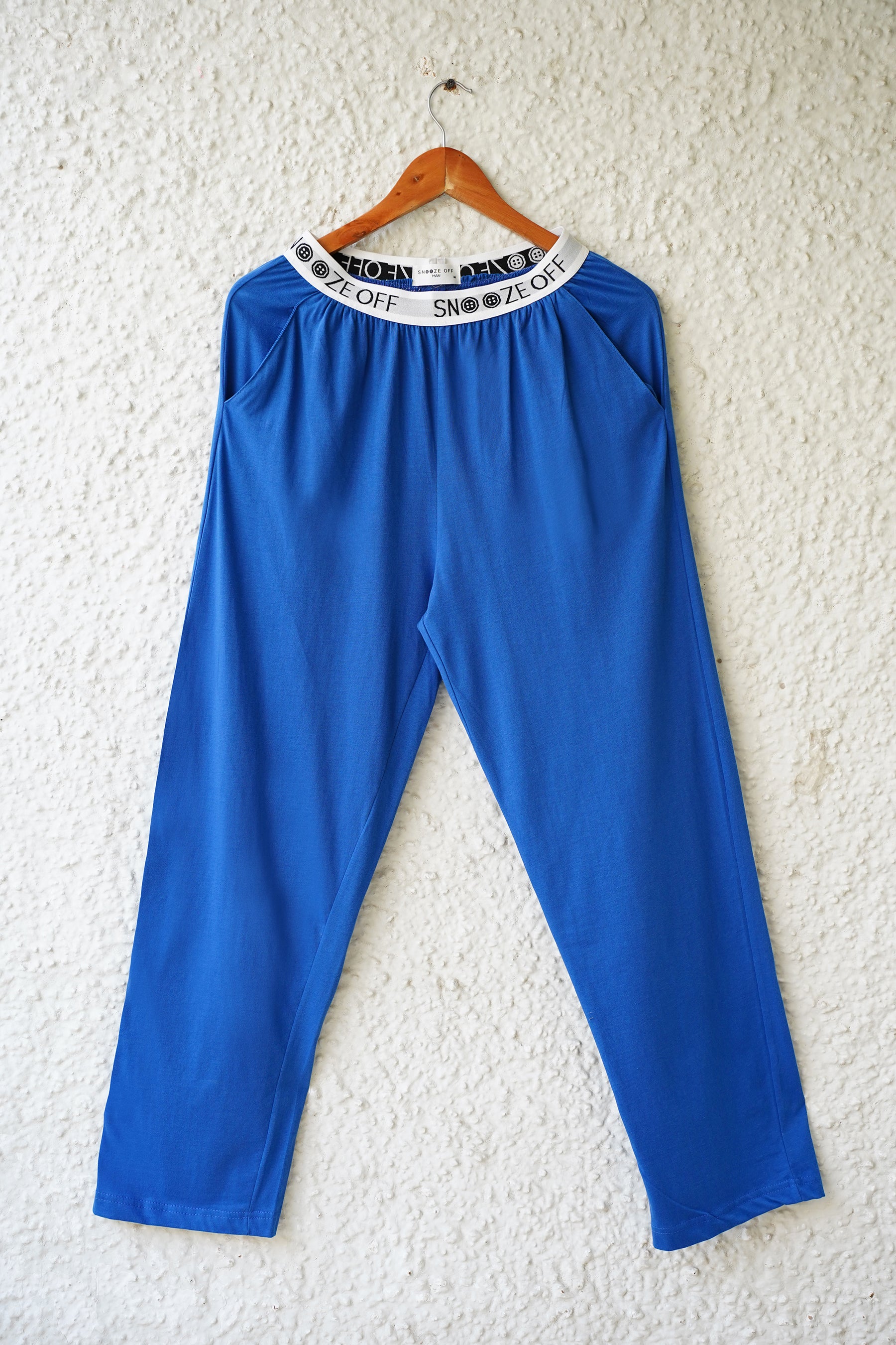 Royal Blue 100% Cotton Soft Touch Pyjama - Snoozeoff