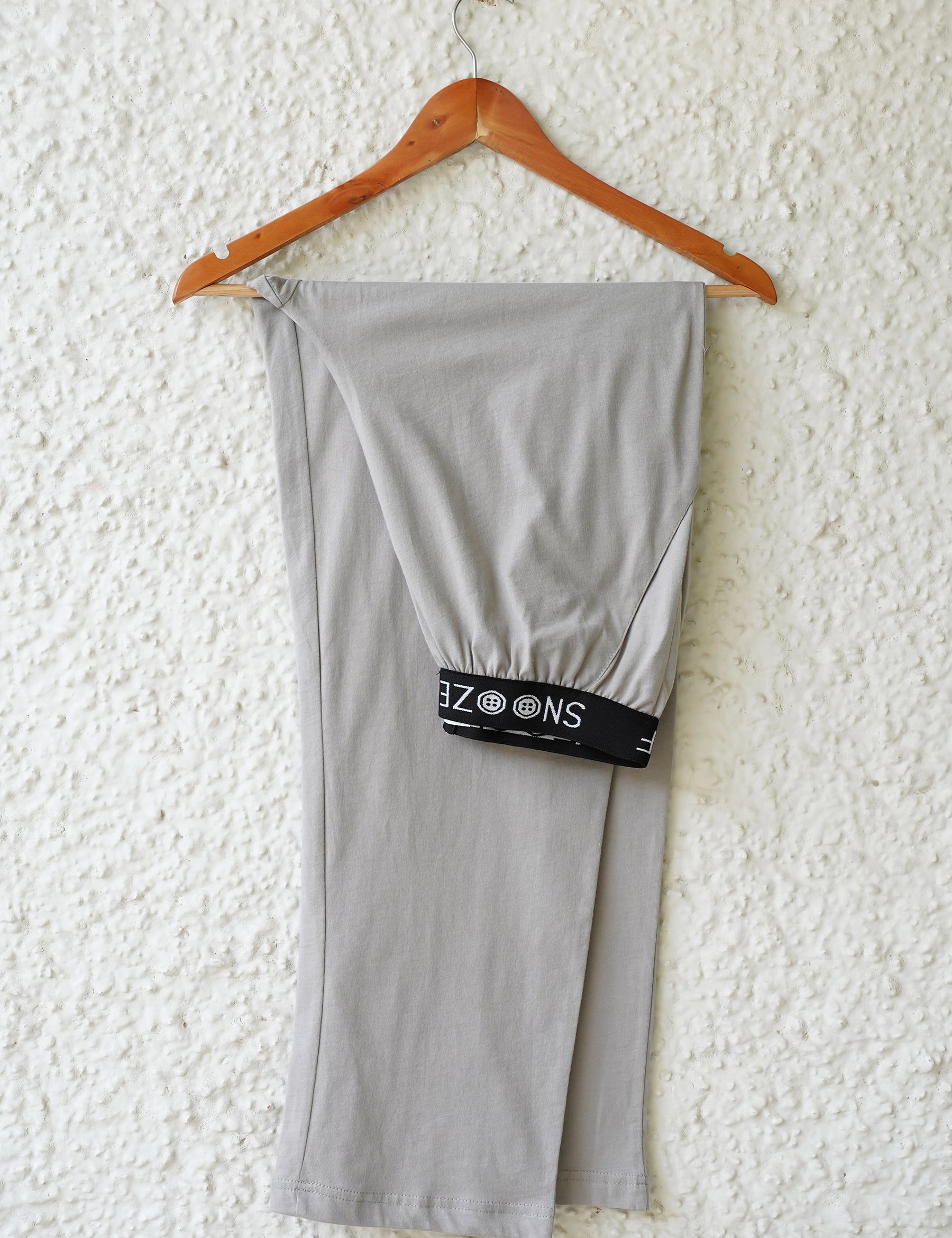 Grey 100% Cotton Soft Touch Pyjama - Snoozeoff