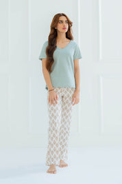 Minty Elegance (Half sleeves) - Snoozeoff