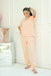 Coral Serenity Co-ord Set - Snoozeoff