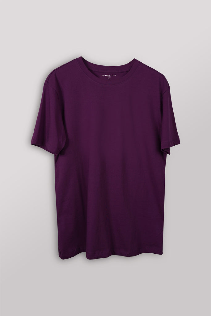 Men's Classic Comfort Tee, 100% Cotton Luxe Knit T-Shirts - Snoozeoff