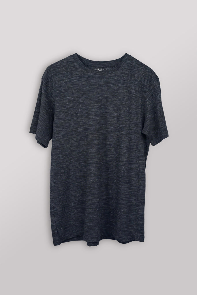 Men's Premium Cotton Casual 100% Cotton Luxe Knit T-Shirt - Snoozeoff