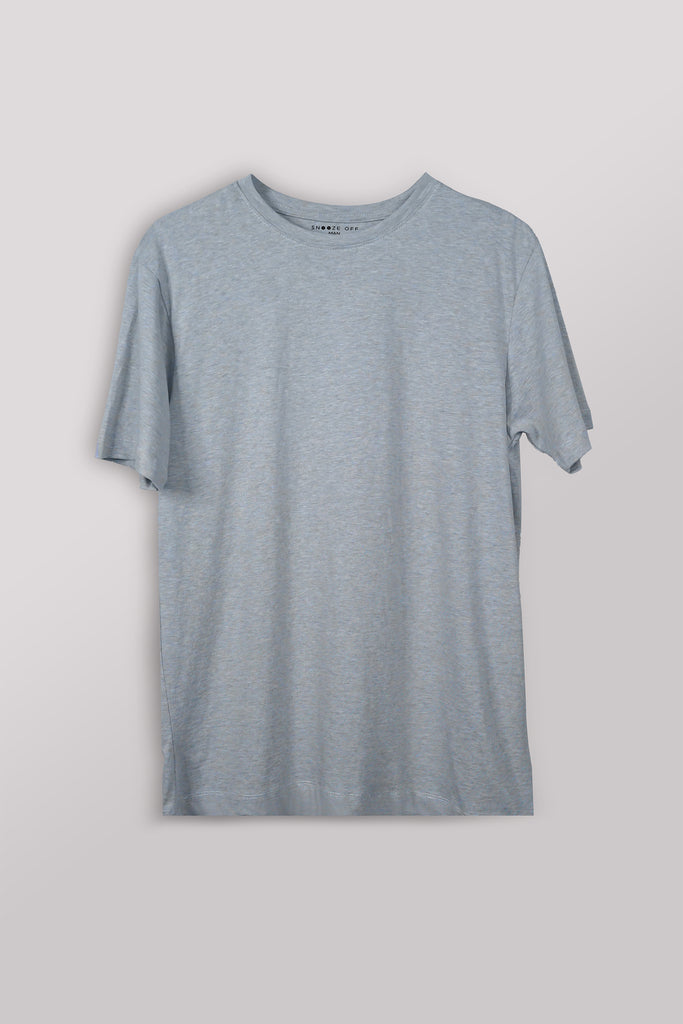 Men's Urban Vibe Crewneck 100% Cotton, Luxe Knit T-Shirts - Snoozeoff