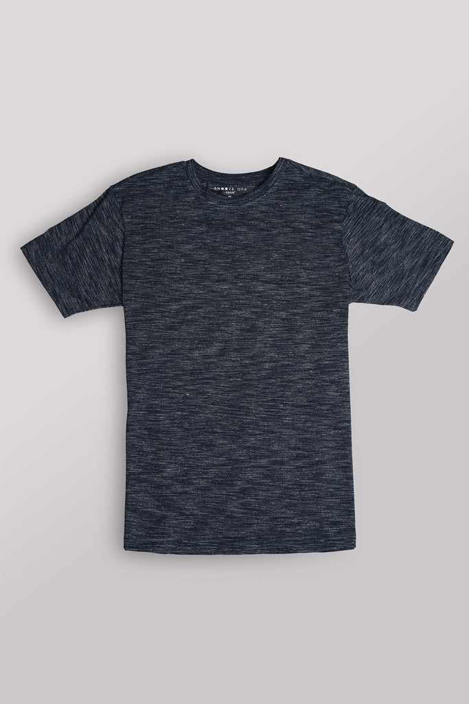Men's Premium Cotton Casual 100% Cotton Luxe Knit T-Shirt - Snoozeoff