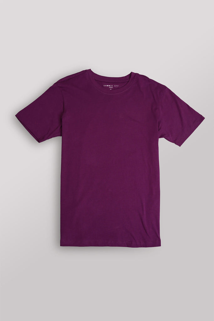 Men's Classic Comfort Tee, 100% Cotton Luxe Knit T-Shirts - Snoozeoff