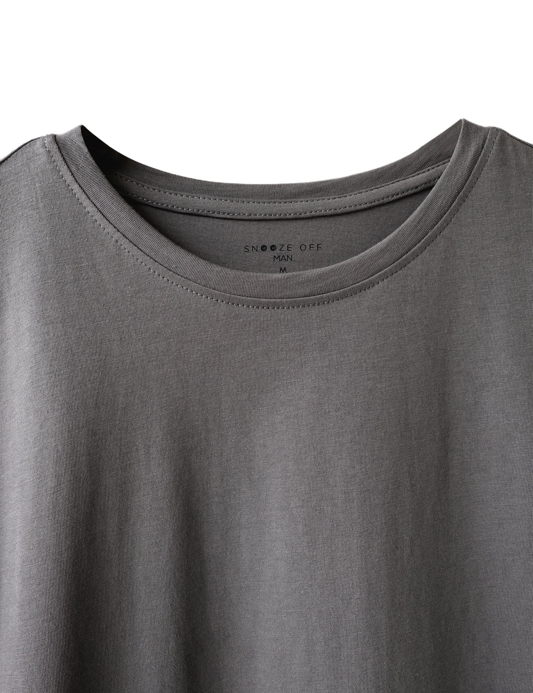 Men's Eco-Friendly Basics 100% Cotton Luxe Knit T-Shirt - Snoozeoff