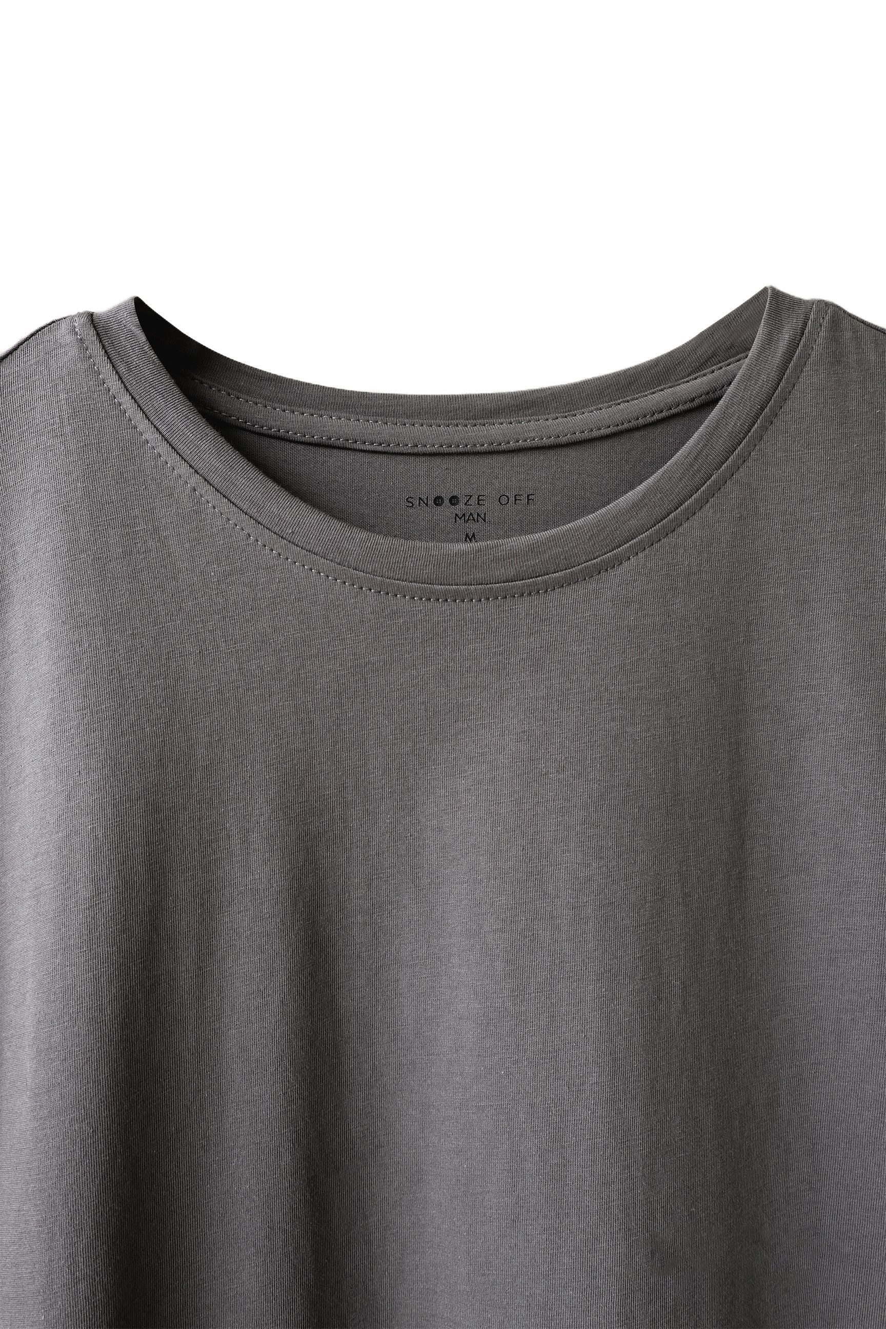 Men's Eco-Friendly Basics 100% Cotton Luxe Knit T-Shirt - Snoozeoff